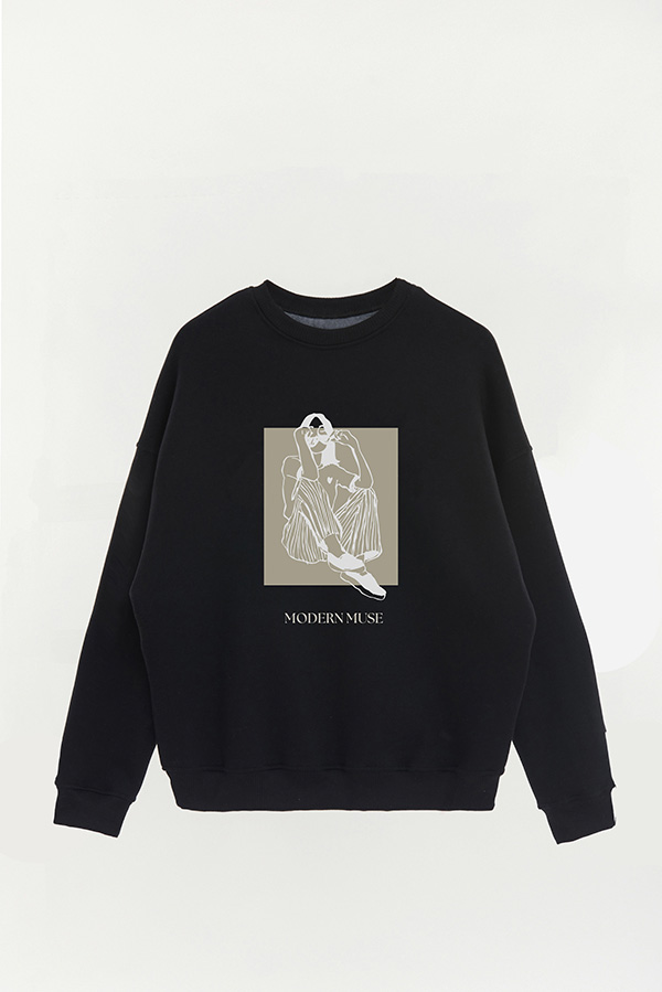 BUZO CREWNECK ESTAMPADO BT MODERN MUSE