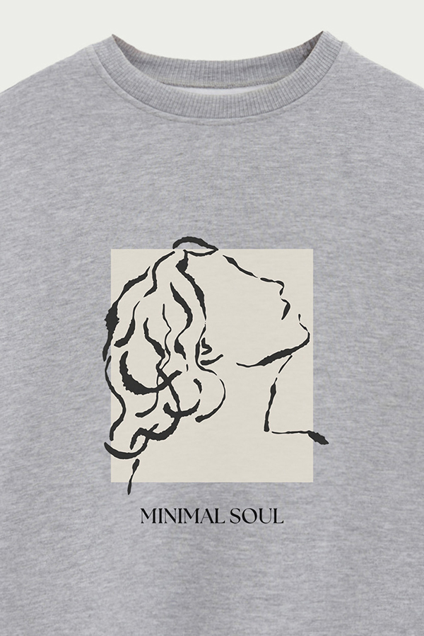 BUZO CREWNECK ESTAMPADO BT MINIMAL SOUL