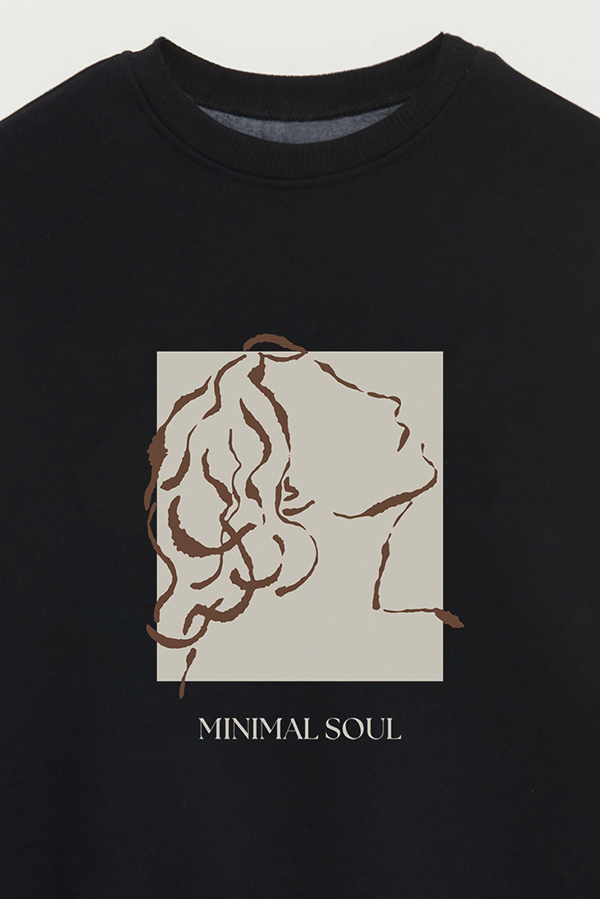 BUZO CREWNECK ESTAMPADO BT MINIMAL SOUL