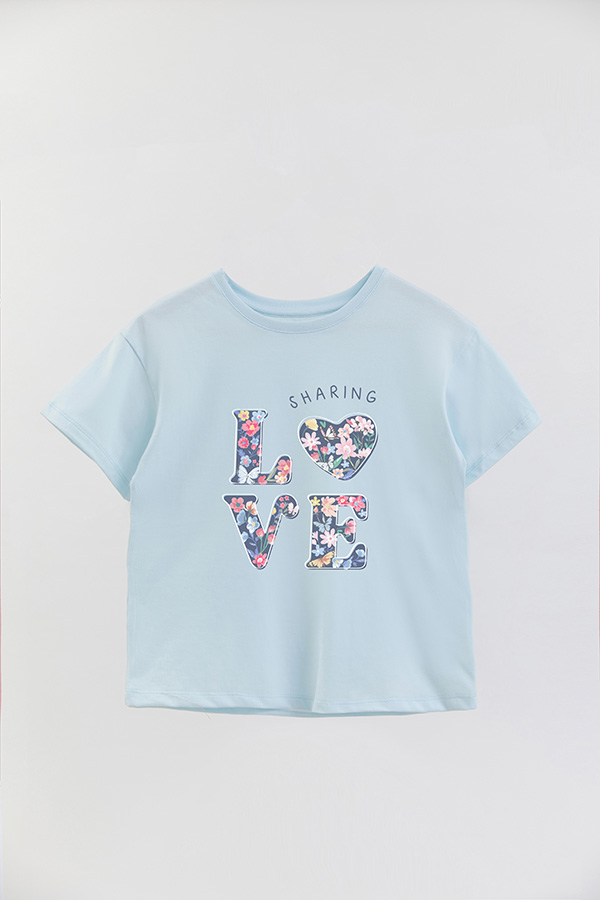 REMERA GIRL OVER LOVE SHARING