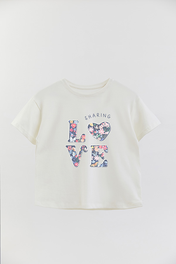 REMERA GIRL OVER LOVE SHARING