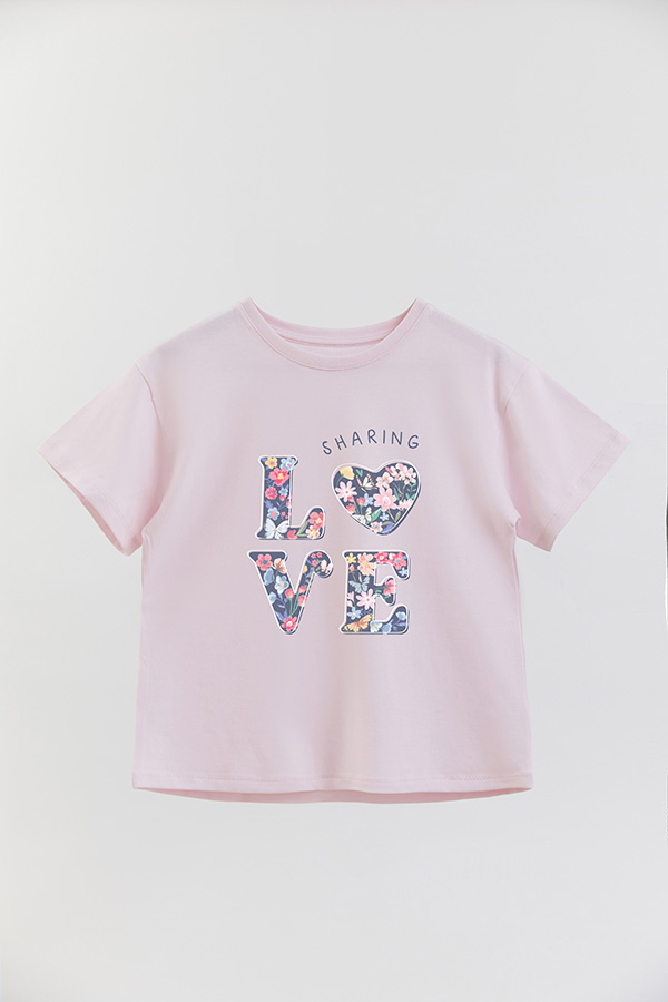 REMERA GIRL OVER LOVE SHARING