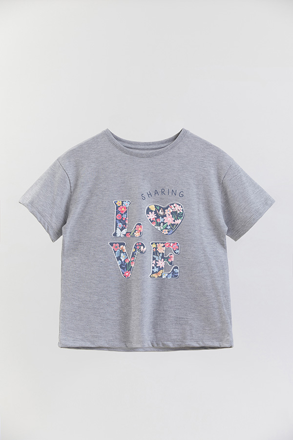 REMERA GIRL OVER LOVE SHARING