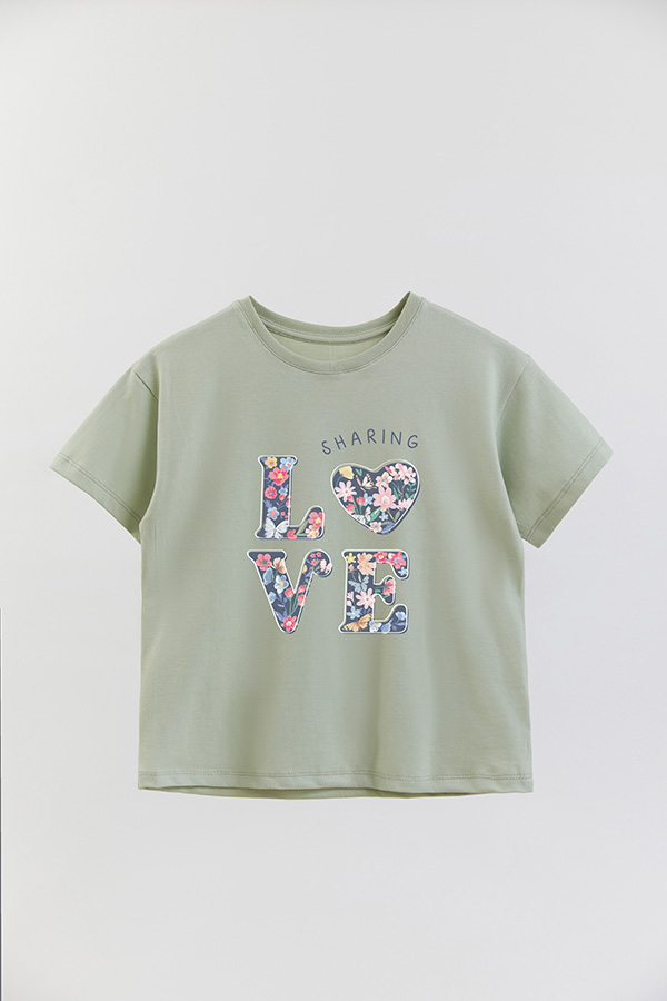 REMERA GIRL OVER LOVE SHARING