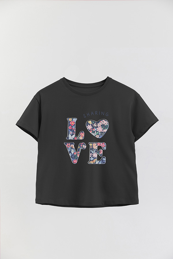 REMERA GIRL OVER LOVE SHARING