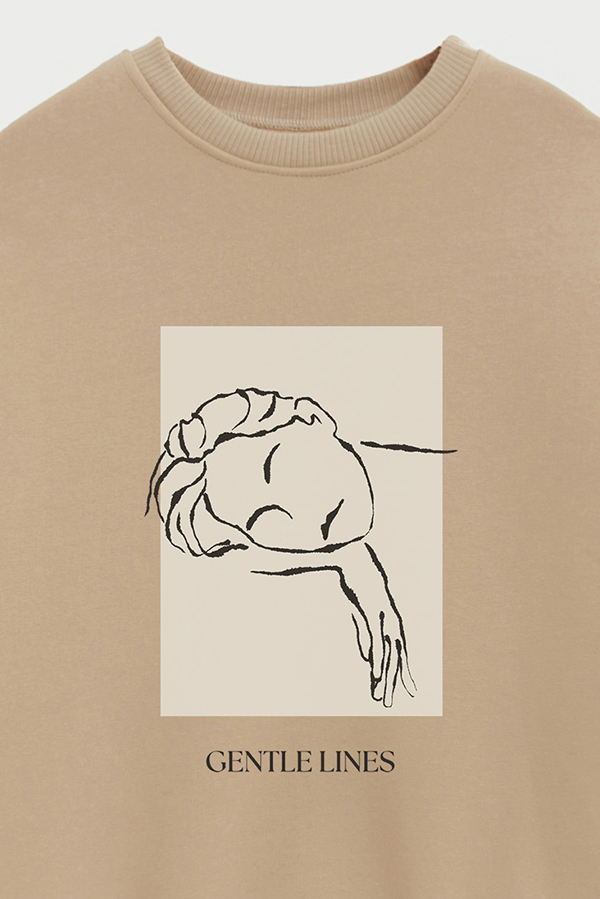 BUZO CREWNECK ESTAMPADO BT GENTLE LINES