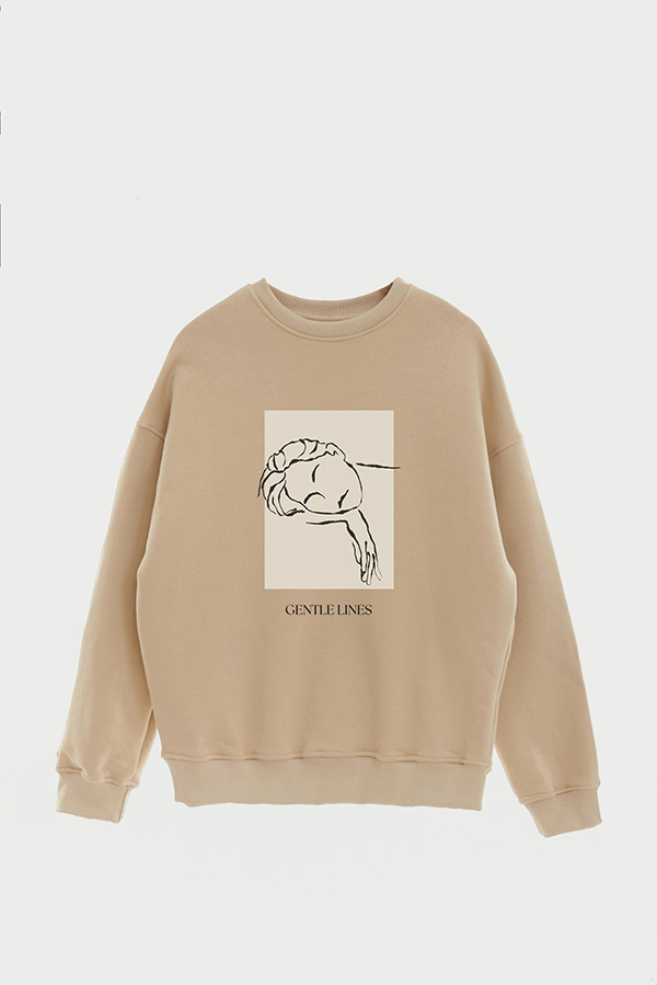 BUZO CREWNECK ESTAMPADO BT GENTLE LINES