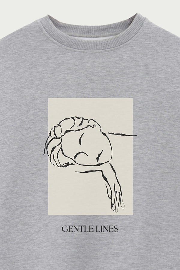 BUZO CREWNECK ESTAMPADO BT GENTLE LINES