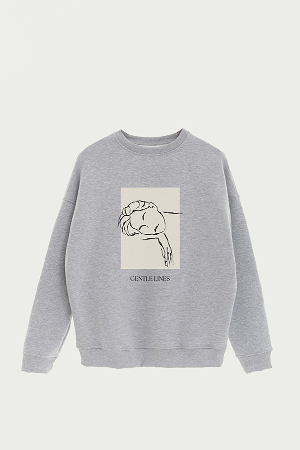 BUZO CREWNECK ESTAMPADO BT GENTLE LINES