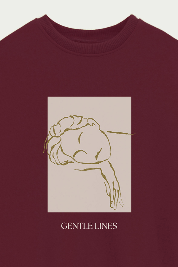 BUZO CREWNECK ESTAMPADO BT GENTLE LINES