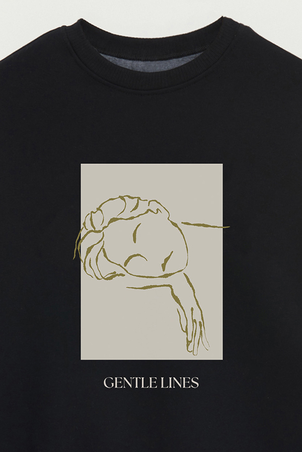 BUZO CREWNECK ESTAMPADO BT GENTLE LINES