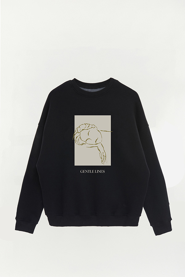 BUZO CREWNECK ESTAMPADO BT GENTLE LINES