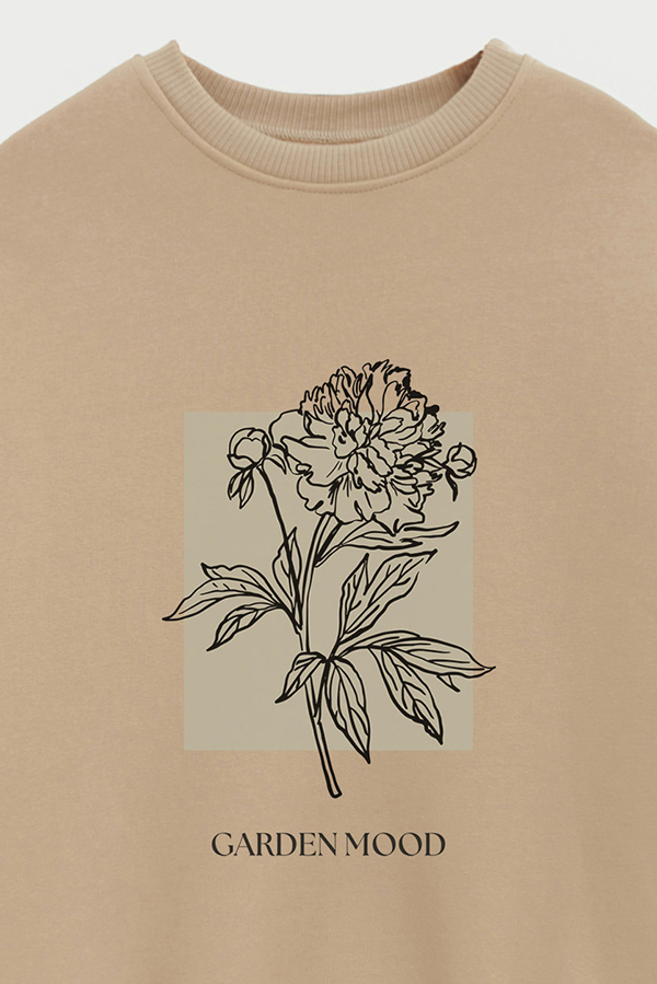 BUZO CREWNECK ESTAMPADO BT GARDEN MOOD