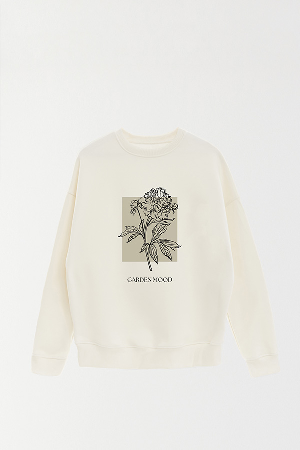 BUZO CREWNECK ESTAMPADO BT GARDEN MOOD