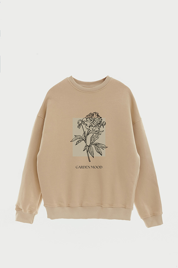 BUZO CREWNECK ESTAMPADO BT GARDEN MOOD
