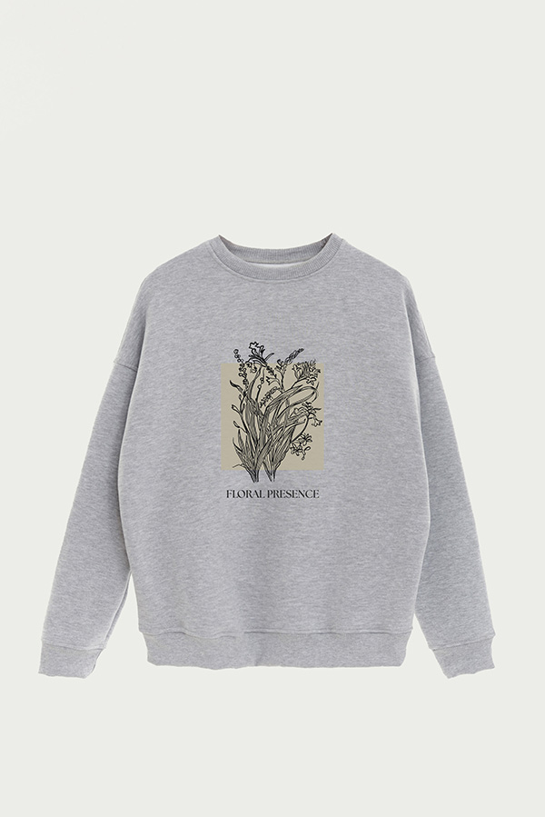BUZO CREWNECK ESTAMPADO BT FLORAL PRESENCE