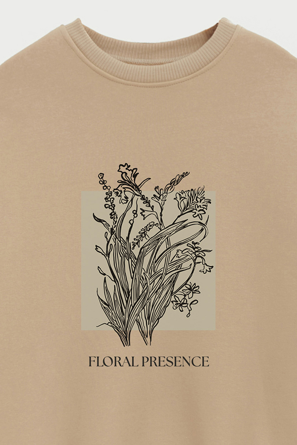 BUZO CREWNECK ESTAMPADO BT FLORAL PRESENCE