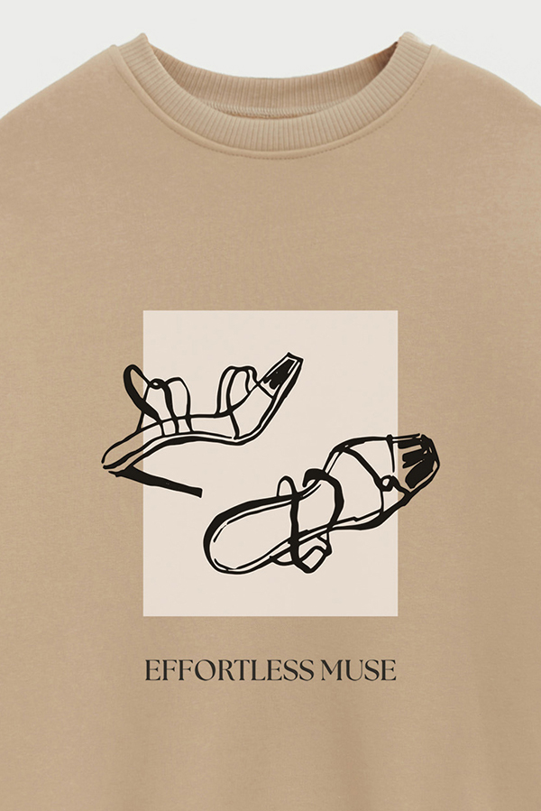 BUZO CREWNECK ESTAMPADO BT EFFORTLESS MOOD