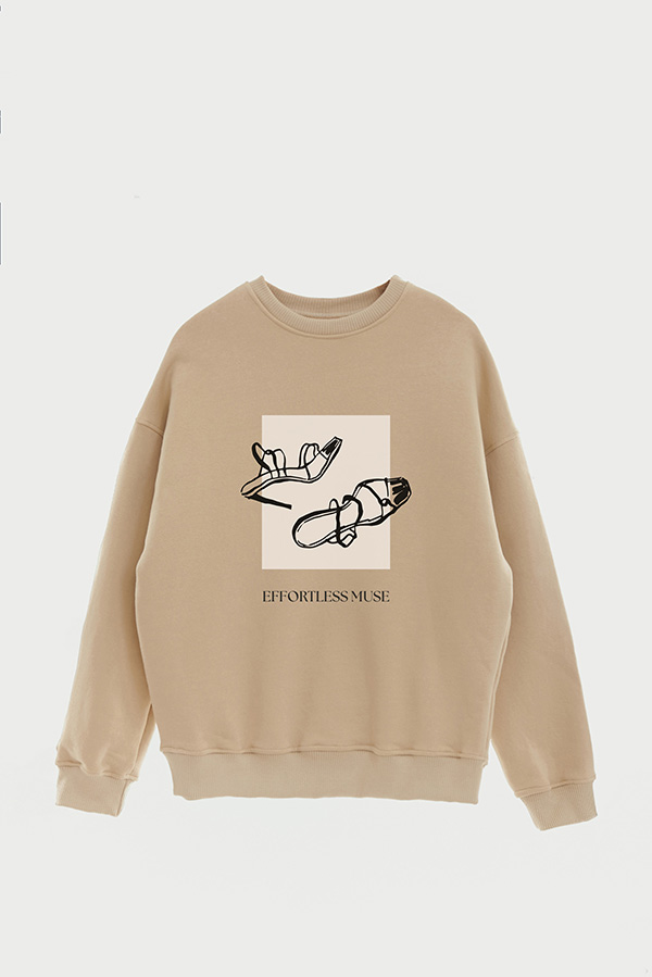 BUZO CREWNECK ESTAMPADO BT EFFORTLESS MOOD