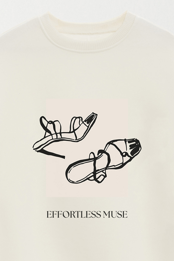 BUZO CREWNECK ESTAMPADO BT EFFORTLESS MOOD