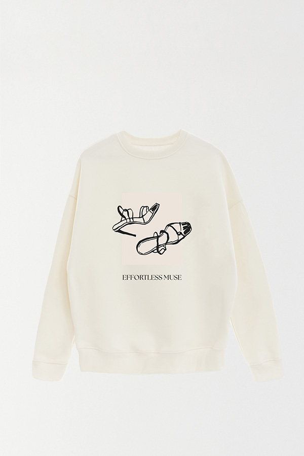 BUZO CREWNECK ESTAMPADO BT EFFORTLESS MOOD