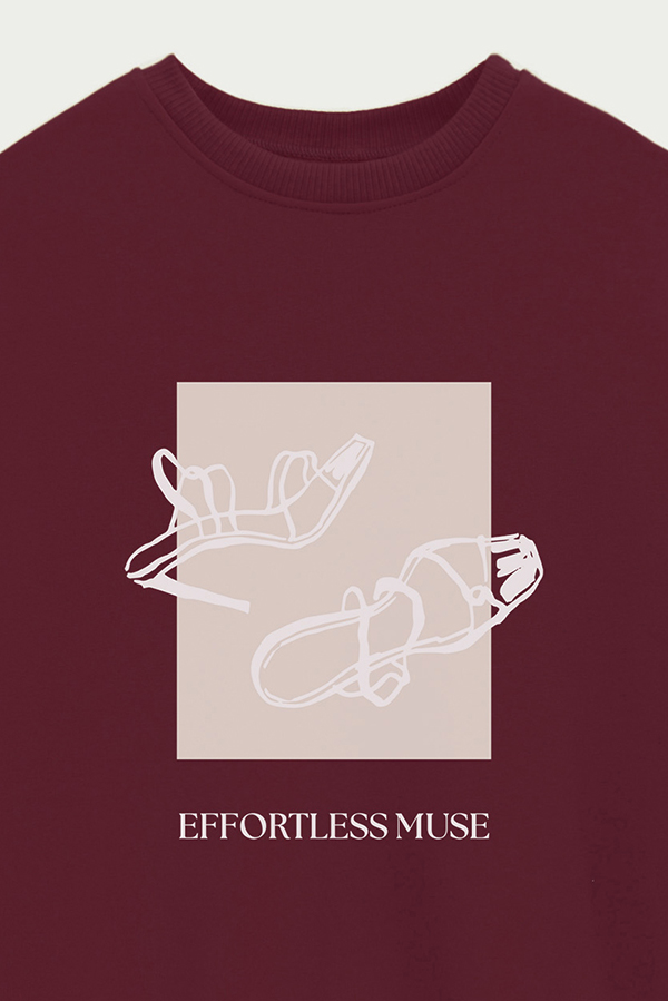 BUZO CREWNECK ESTAMPADO BT EFFORTLESS MOOD