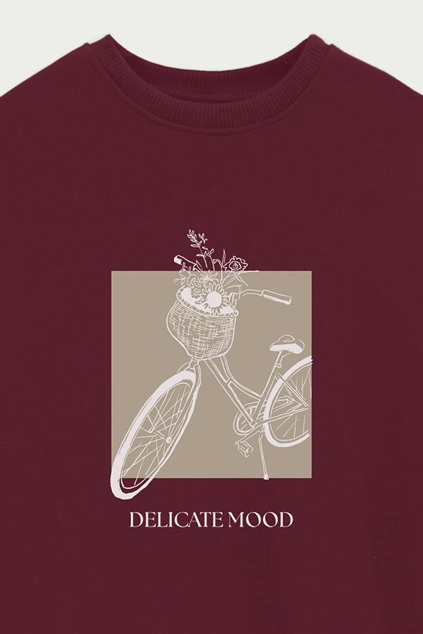 BUZO CREWNECK ESTAMPADO BT DELICATE MOOD
