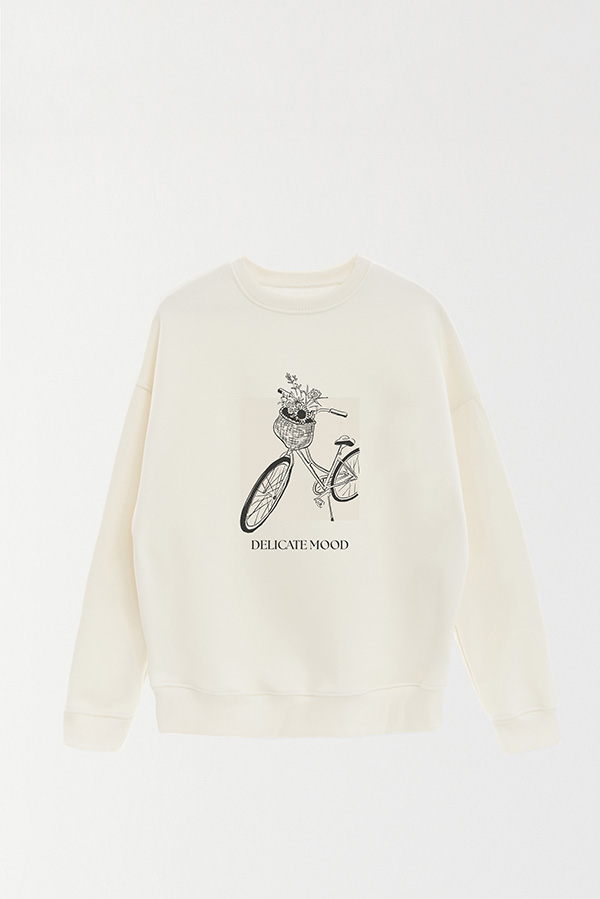BUZO CREWNECK ESTAMPADO BT DELICATE MOOD