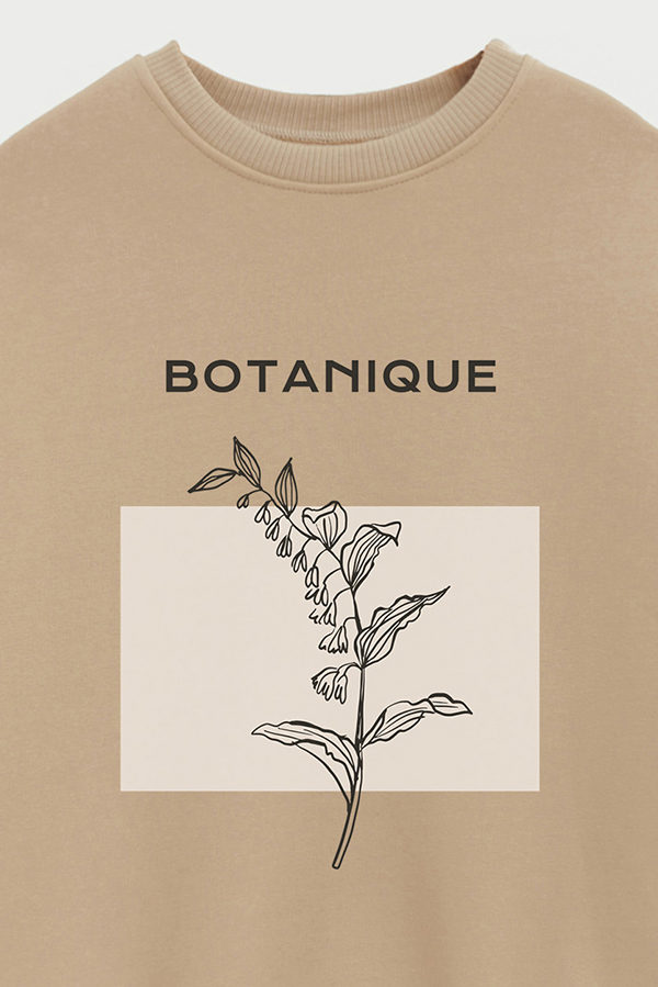 BUZO CREWNECK ESTAMPADO BT BOTANIQUE