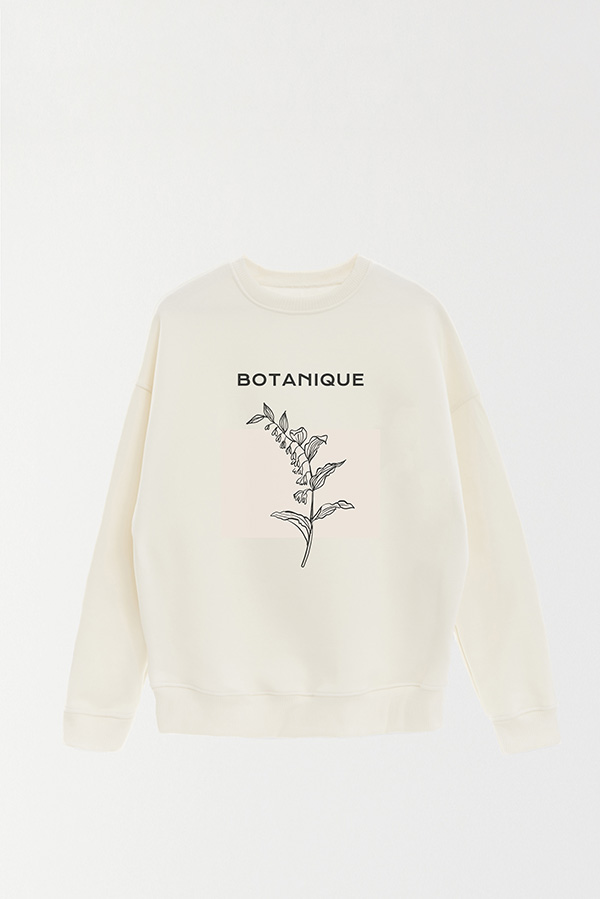 BUZO CREWNECK ESTAMPADO BT BOTANIQUE