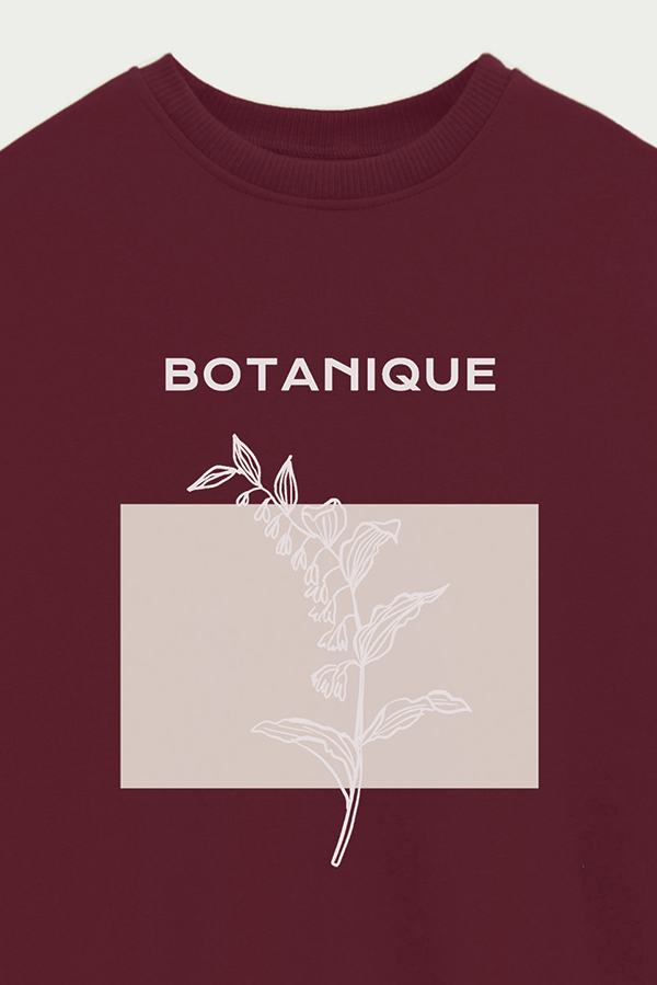BUZO CREWNECK ESTAMPADO BT BOTANIQUE
