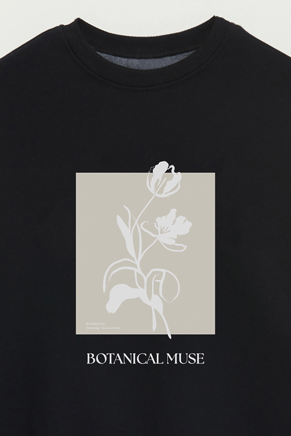 BUZO CREWNECK ESTAMPADO BT BOTANICAL MUSE