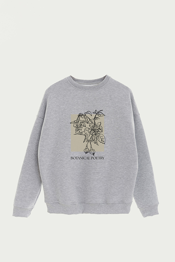 BUZO CREWNECK ESTAMPADO BT BOTANICAL MUSE