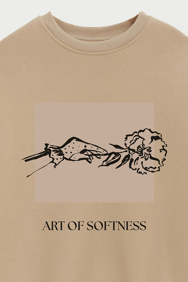 BUZO CREWNECK ESTAMPADO BT ART OF SOFTNESS
