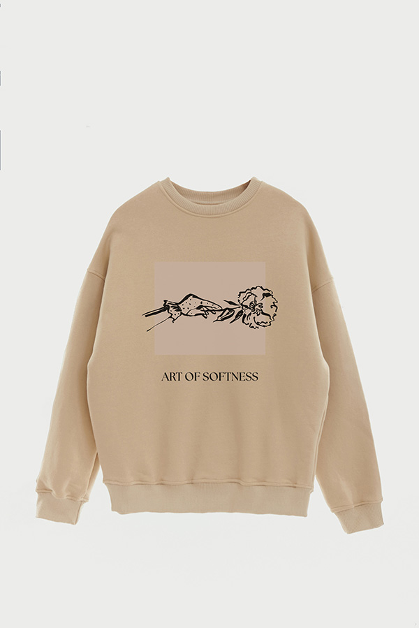BUZO CREWNECK ESTAMPADO BT ART OF SOFTNESS