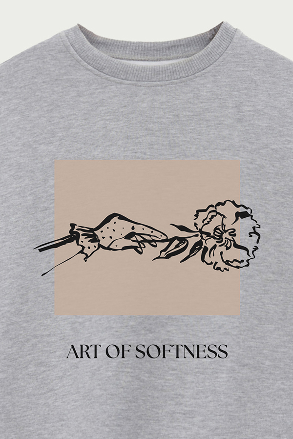 BUZO CREWNECK ESTAMPADO BT ART OF SOFTNESS