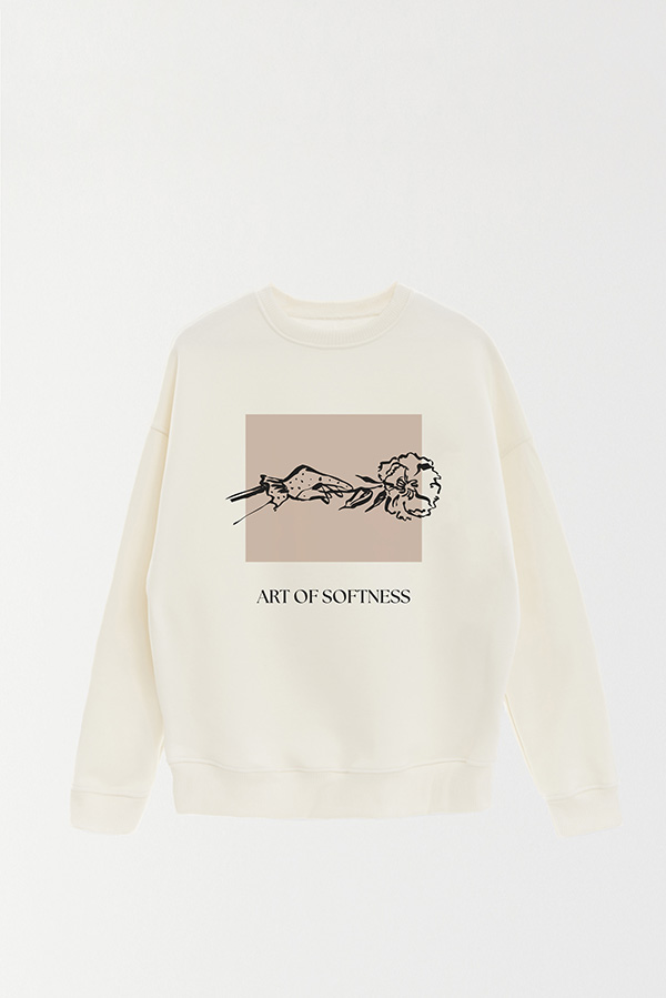 BUZO CREWNECK ESTAMPADO BT ART OF SOFTNESS