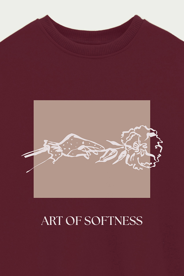 BUZO CREWNECK ESTAMPADO BT ART OF SOFTNESS