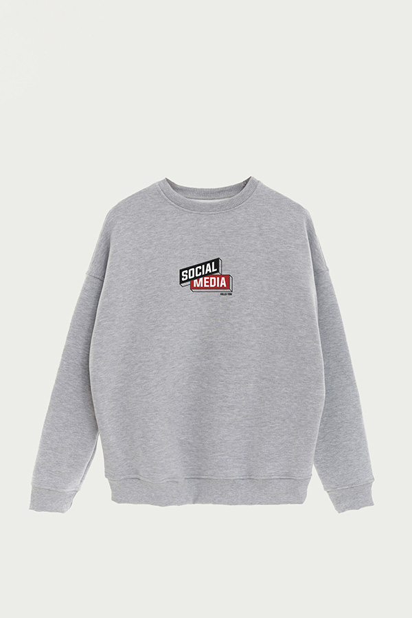 BUZO CREWNECK ESTAMPADO STREET MOOD SOCIAL MEDIA