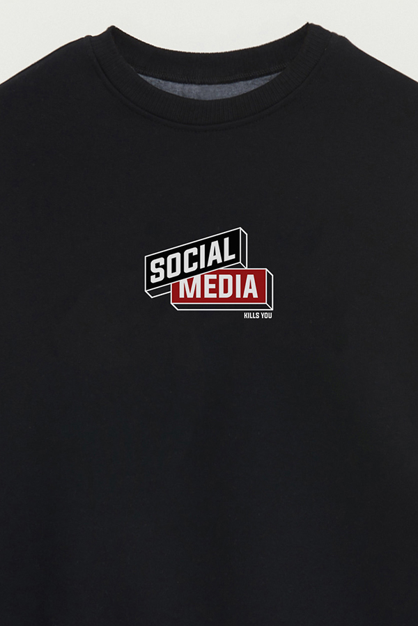 BUZO CREWNECK ESTAMPADO STREET MOOD SOCIAL MEDIA