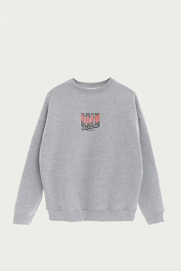 BUZO CREWNECK ESTAMPADO STREET MOOD REVOLUTION CULTURE