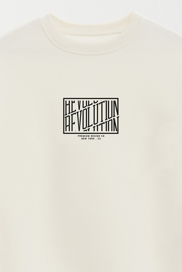 BUZO CREWNECK ESTAMPADO STREET MOOD REVOLUTION