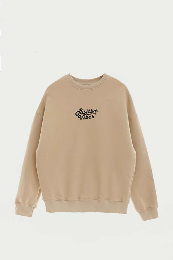 BUZO CREWNECK ESTAMPADO STREET MOOD POSITIVE VIBES