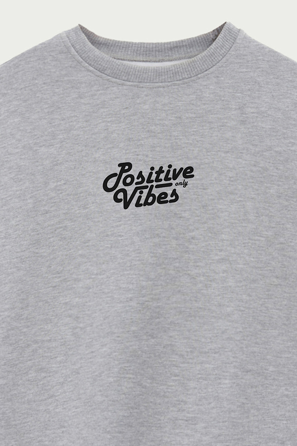 BUZO CREWNECK ESTAMPADO STREET MOOD POSITIVE VIBES