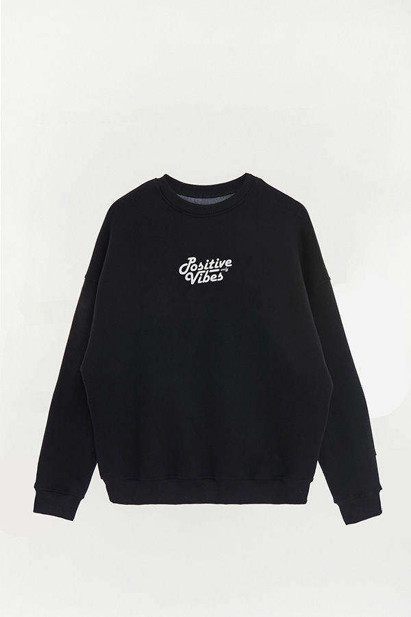 BUZO CREWNECK ESTAMPADO STREET MOOD POSITIVE VIBES