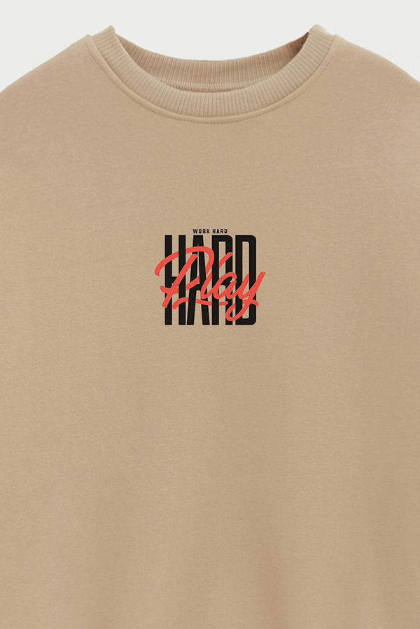 BUZO CREWNECK ESTAMPADO STREET MOOD PLAY HARD