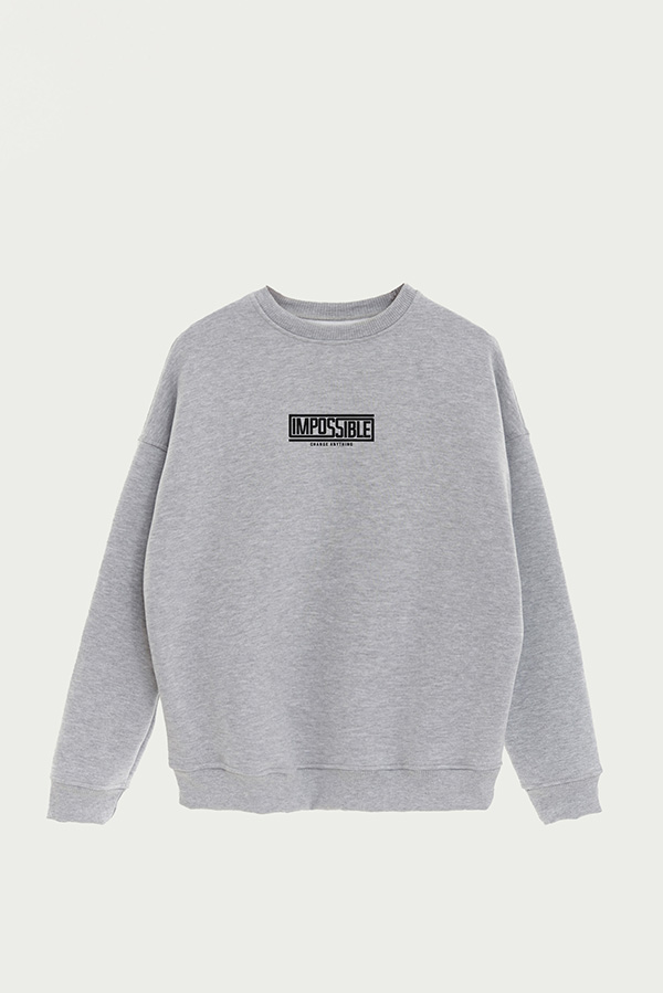 BUZO CREWNECK ESTAMPADO STREET MOOD IMPOSSIBLE