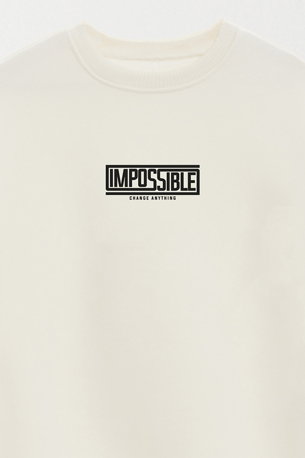 BUZO CREWNECK ESTAMPADO STREET MOOD IMPOSSIBLE