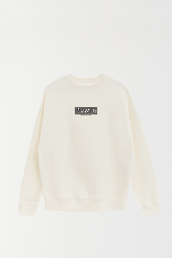 BUZO CREWNECK ESTAMPADO STREET MOOD IMPOSSIBLE