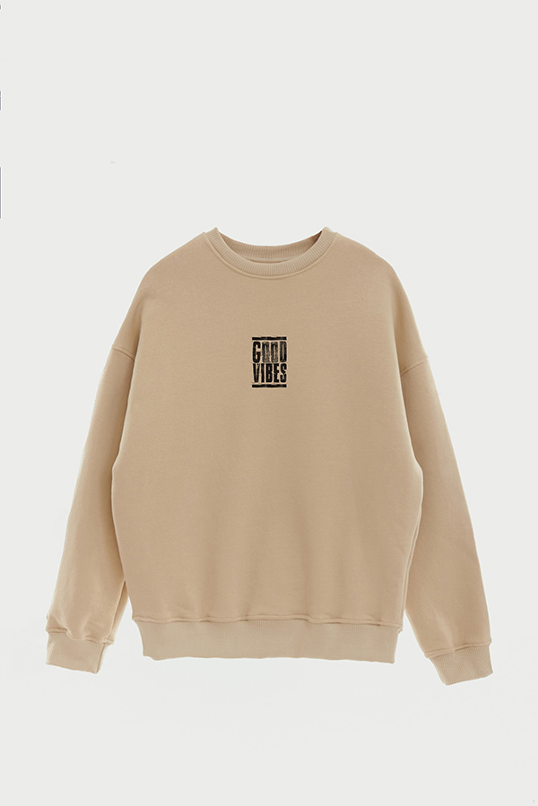 BUZO CREWNECK ESTAMPADO STREET MOOD GOOD VIBES